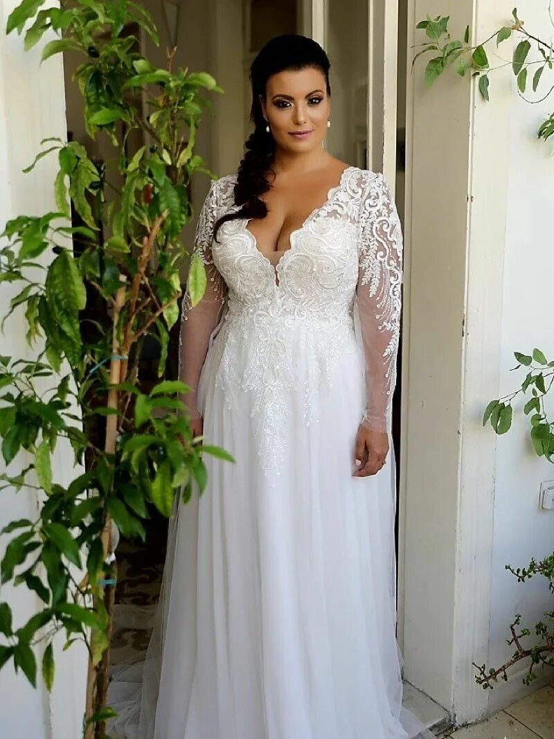 Платья на свадьбу больших размеров фото gowns for plus size women Factory Store