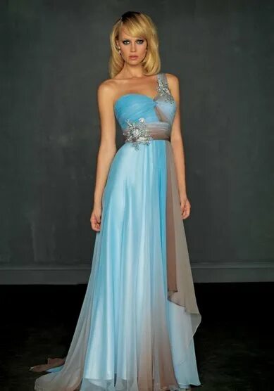 Платья на выпускной фото самые красивые Купить вечернее платье А319-A13182 (США, Allure Bridals, цвета: голубой) - Сваде