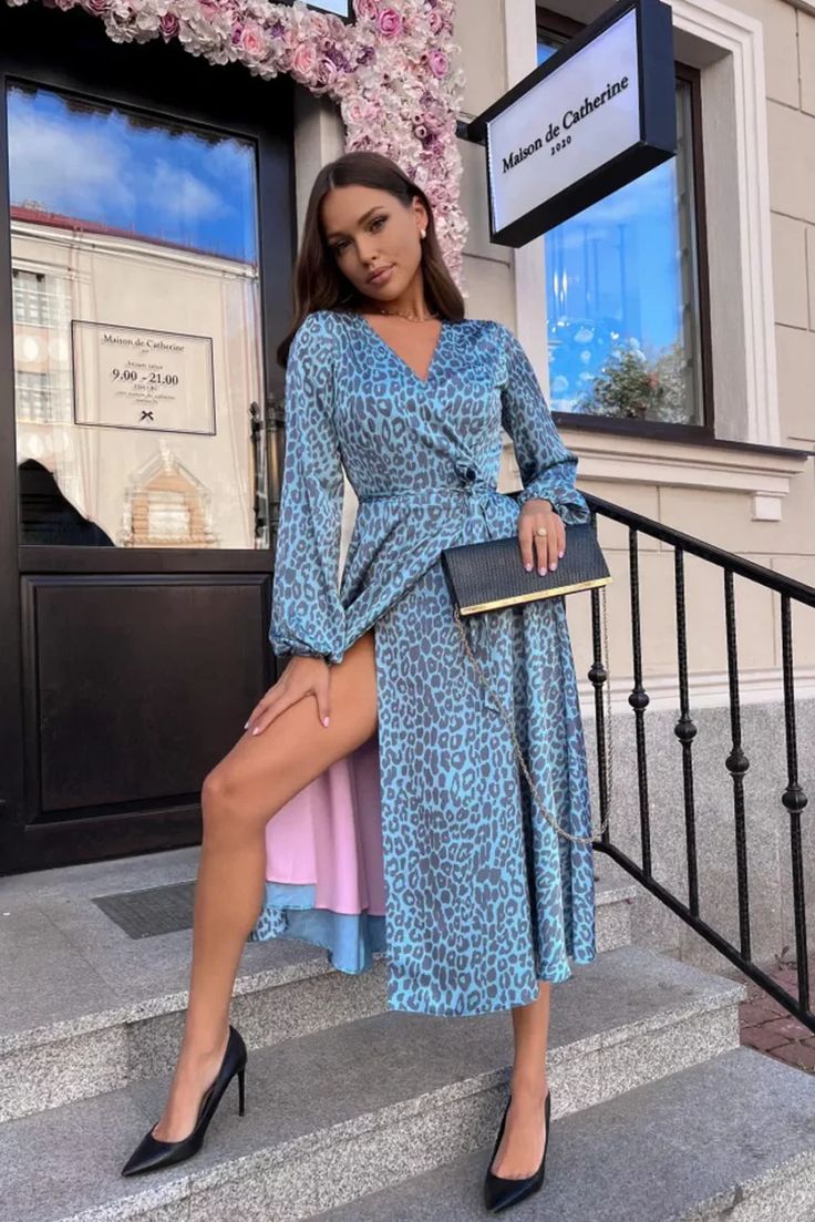 Платья на запах 2024 модные тенденции Модные платья с запахом 2023/2024: как носить платье-халат? 100 стильных фото! П