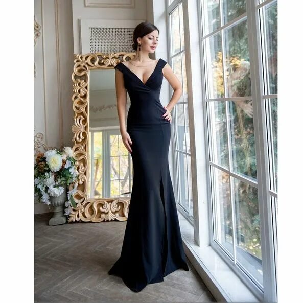 Платья напрокат оренбург цены с фото вечерние Платье Gloria Black - прокат от 3000 руб. Москва