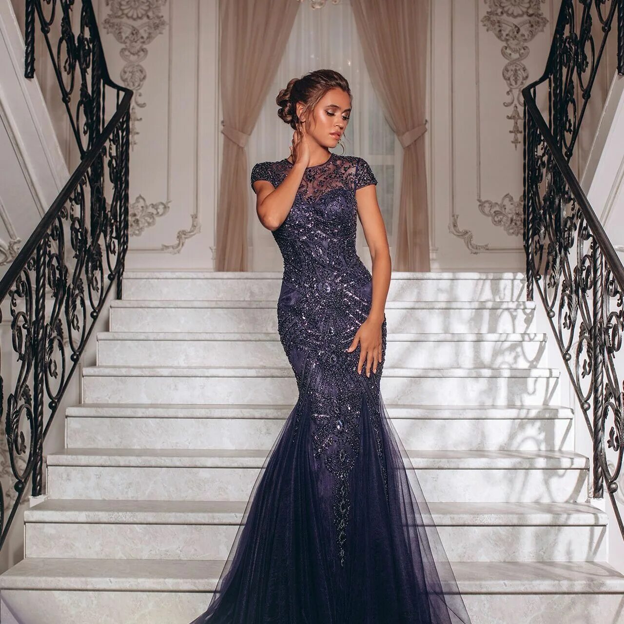 Платья напрокат рязань цены и фото Вечернее платье SHERRI HILL SH088 - прокат от 12000 руб. Москва