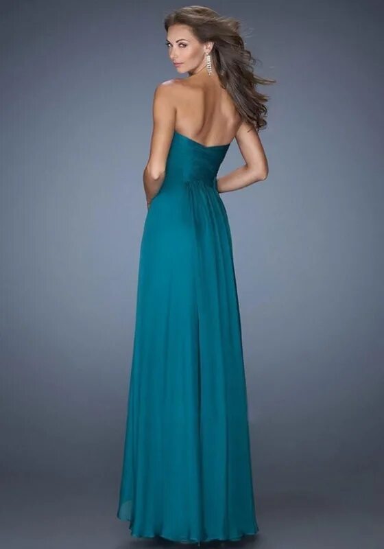 Платья недорого цена и фото Купить вечернее платье в пол из шифона, style 16169 изумрудный в интернет магази