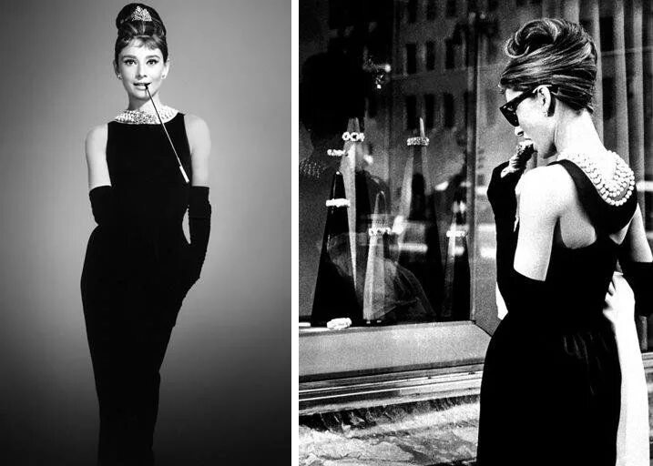 Платья одри фото Los vestidos más icónicos de la historia del cine Vestidos, Vestidos negros y Gu