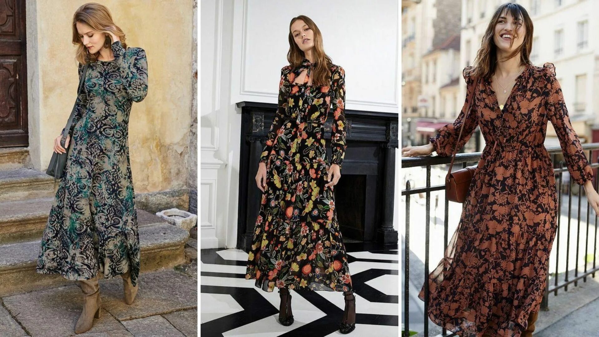 Платья осень 2024 фото Актуальные платья осень 2021 фото Duhi-Queen.ru