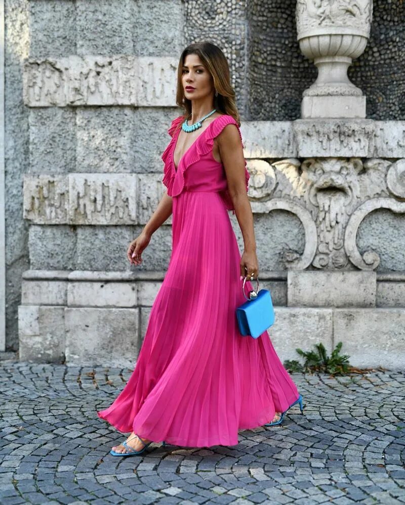 Платья оттенков фото Платье зара фуксия - MrPen.ru