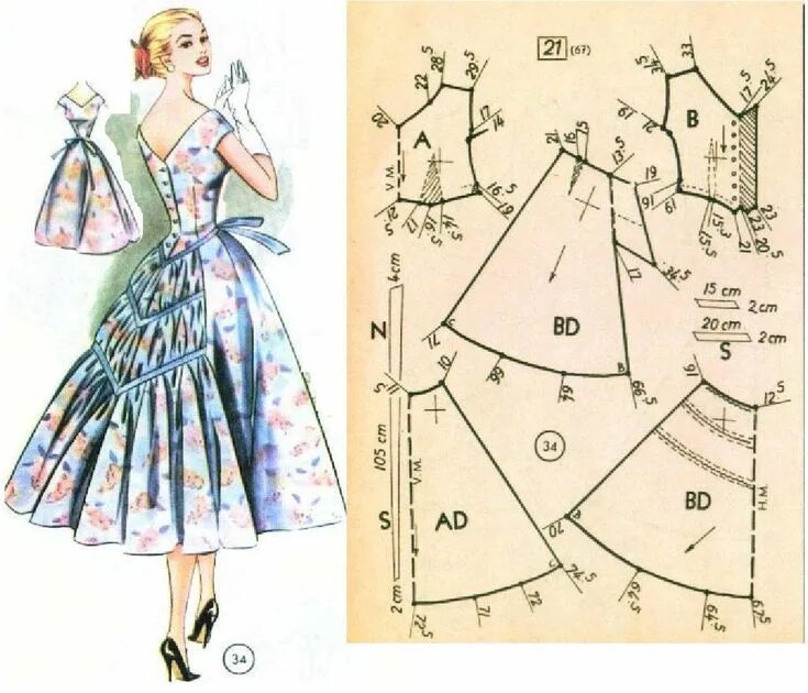 Платья ретро стиль выкройка Pin on Tutorials: Clothing Sewing clothes women, Dress sewing patterns, Sewing p