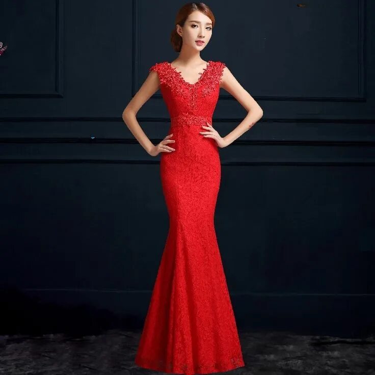 Платья рыбкой фото Pin by Christina Cheung on CM Wedding 2019 Red wedding dresses, Red chinese wedd