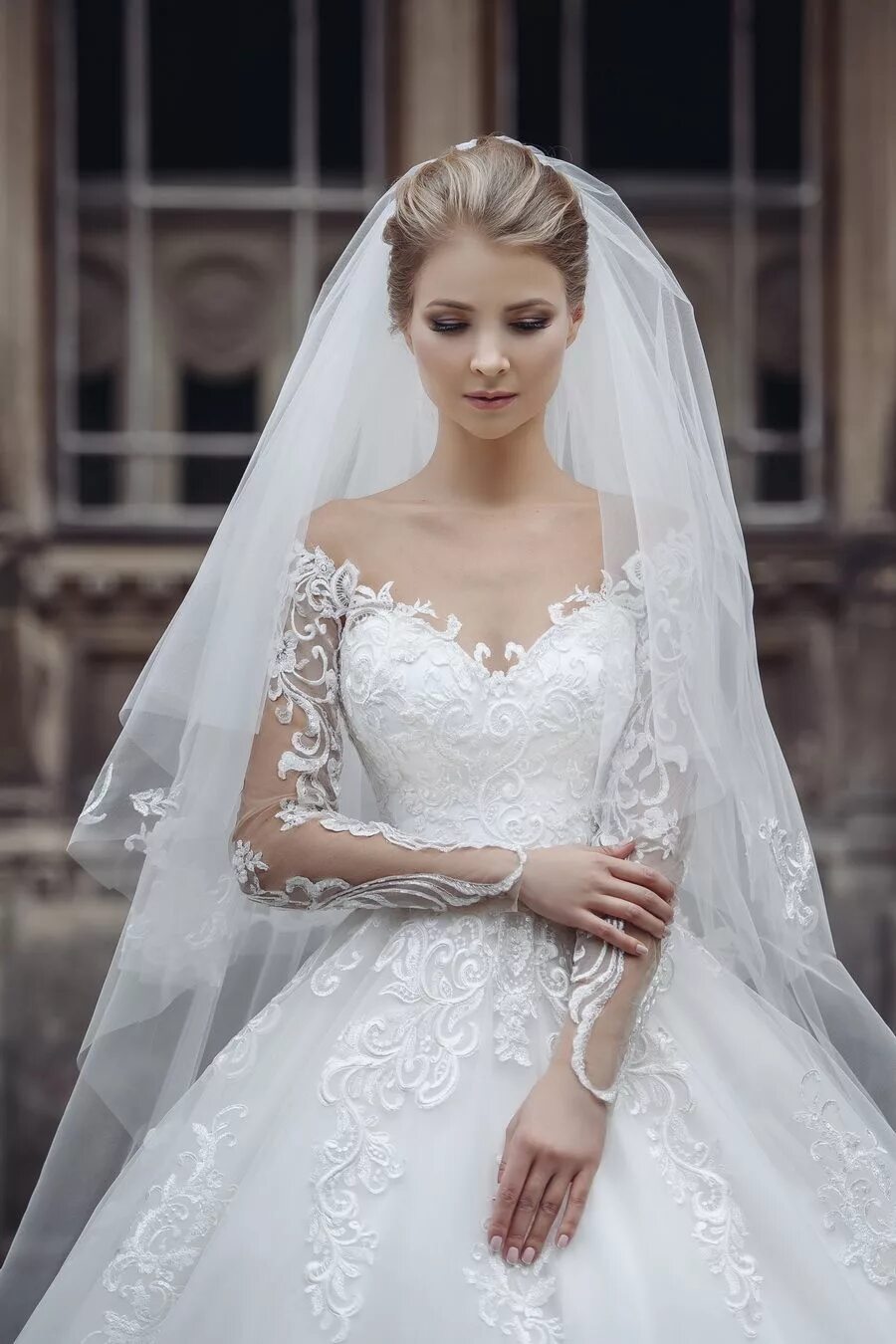 Платья с фатой фото Stella Shakhovskaya 2017 Bridal Collection - Marciale Wedding dresses, Wedding d