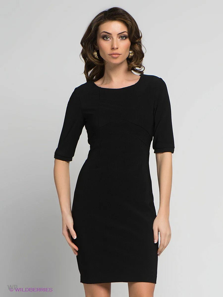 Платья с круглым вырезом фото Платье Fever 1271408 купить за 2291 ₽ в интернет-магазине Wildberries