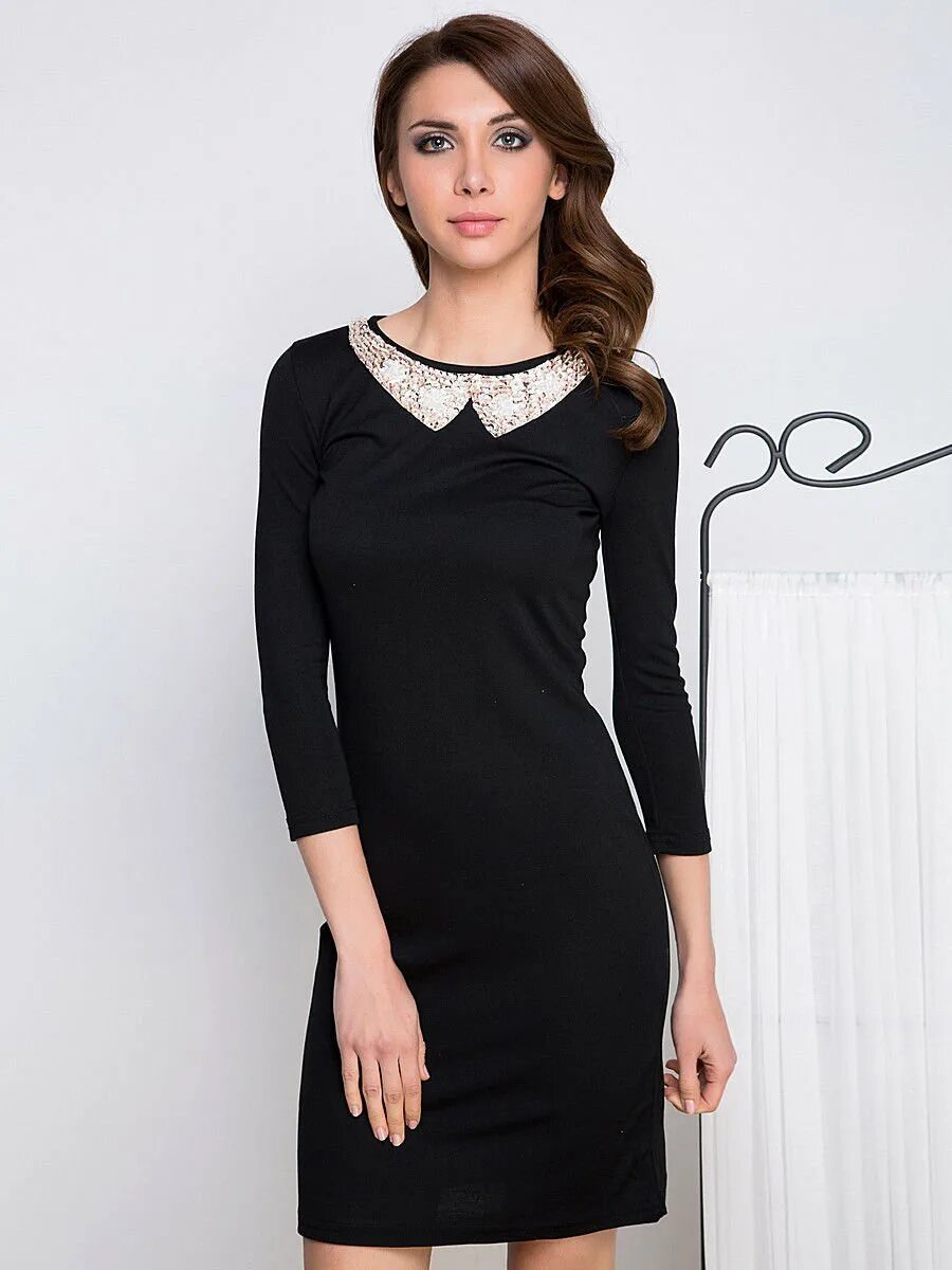 Платья с круглым вырезом фото Украшение к круглому вырезу платья (фото) - chicoutfit.ru