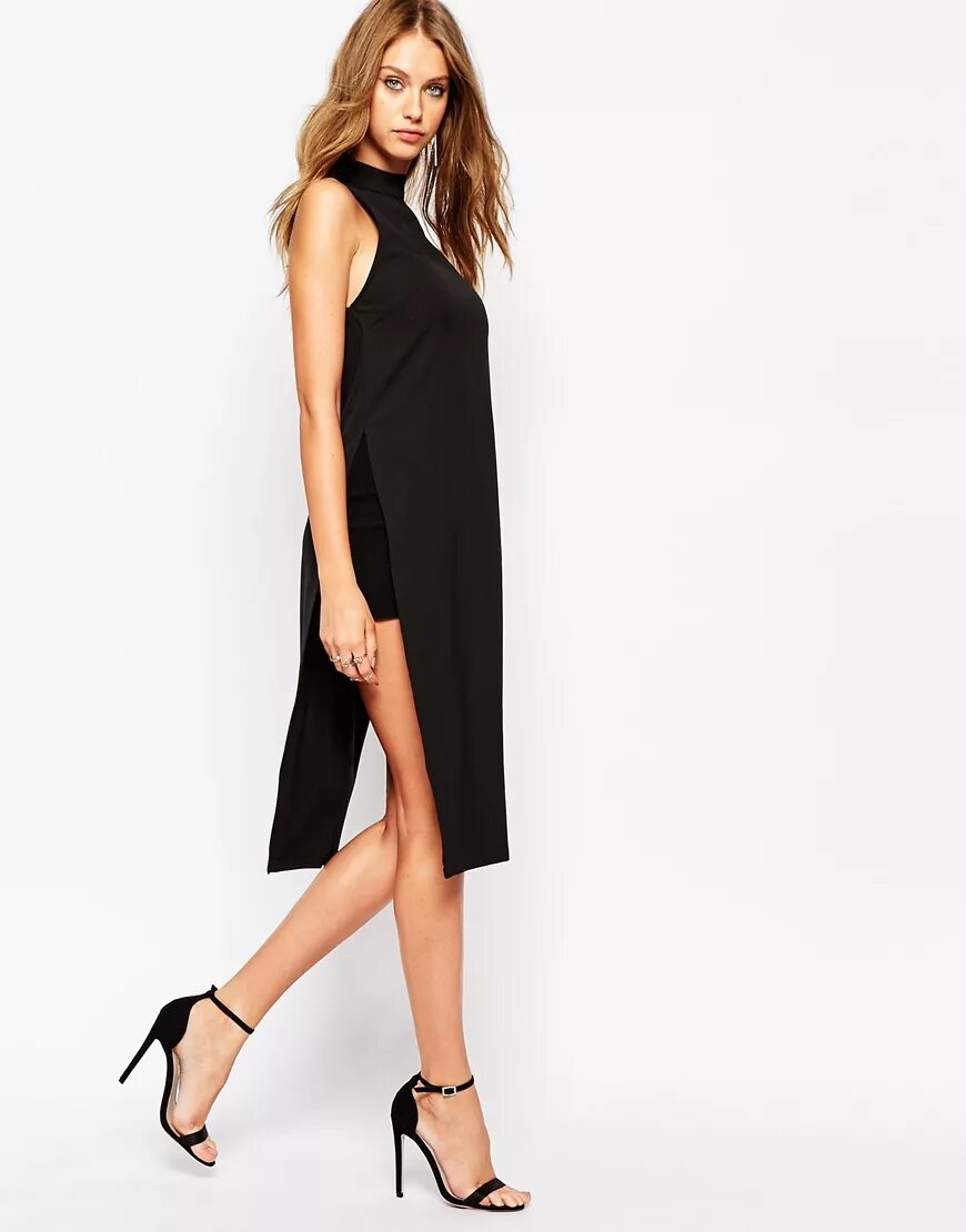 Платья с разрезами фото Missguided Side Split Tunic Top - ShopperBoard