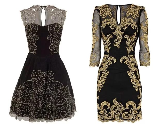 Платья с узорами фото Karen Millen baroque dresses Мода барокко, Модные стили, Стили платьев