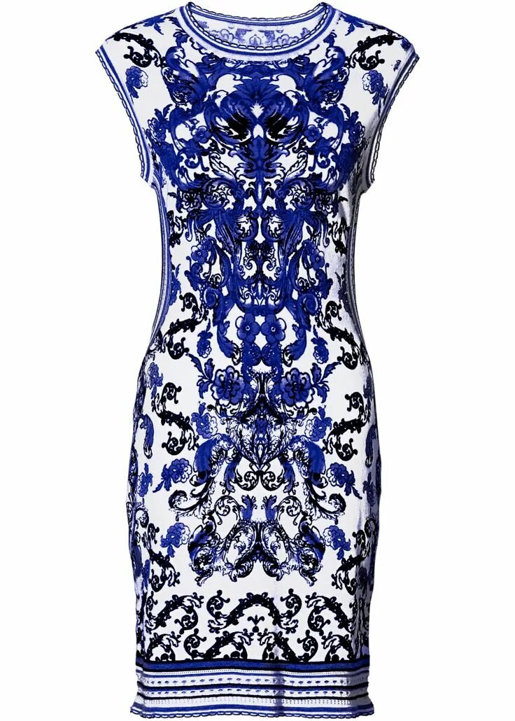 Платья с узорами фото Jurk wit/blauw nu in de onlineshop van bonprix.nl vanaf ? 47.99 bestellen. Berei