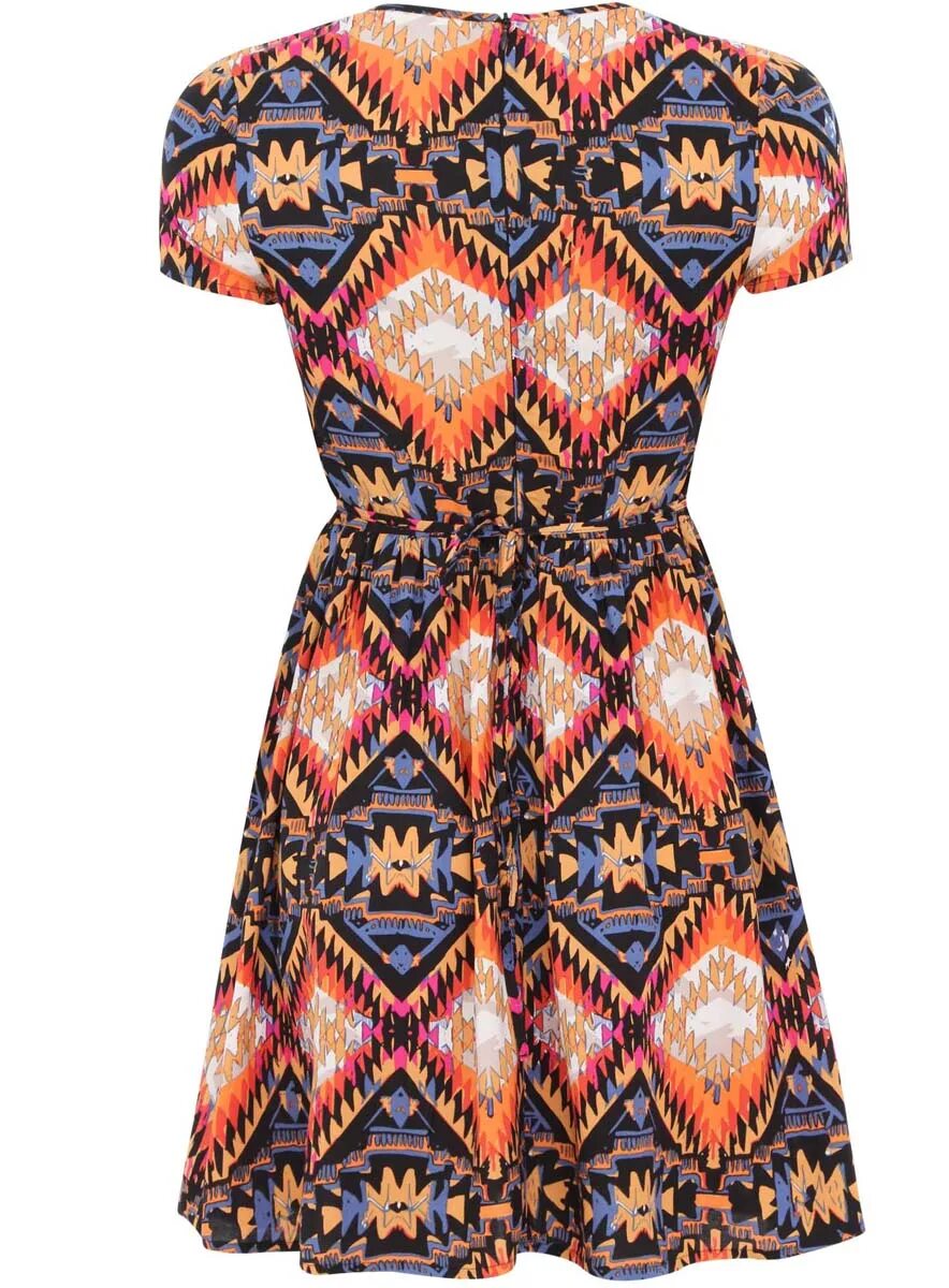 Платья с узорами фото Платье oodji ultra на молнии (черный) купить в интернет-магазине онлайн с достав