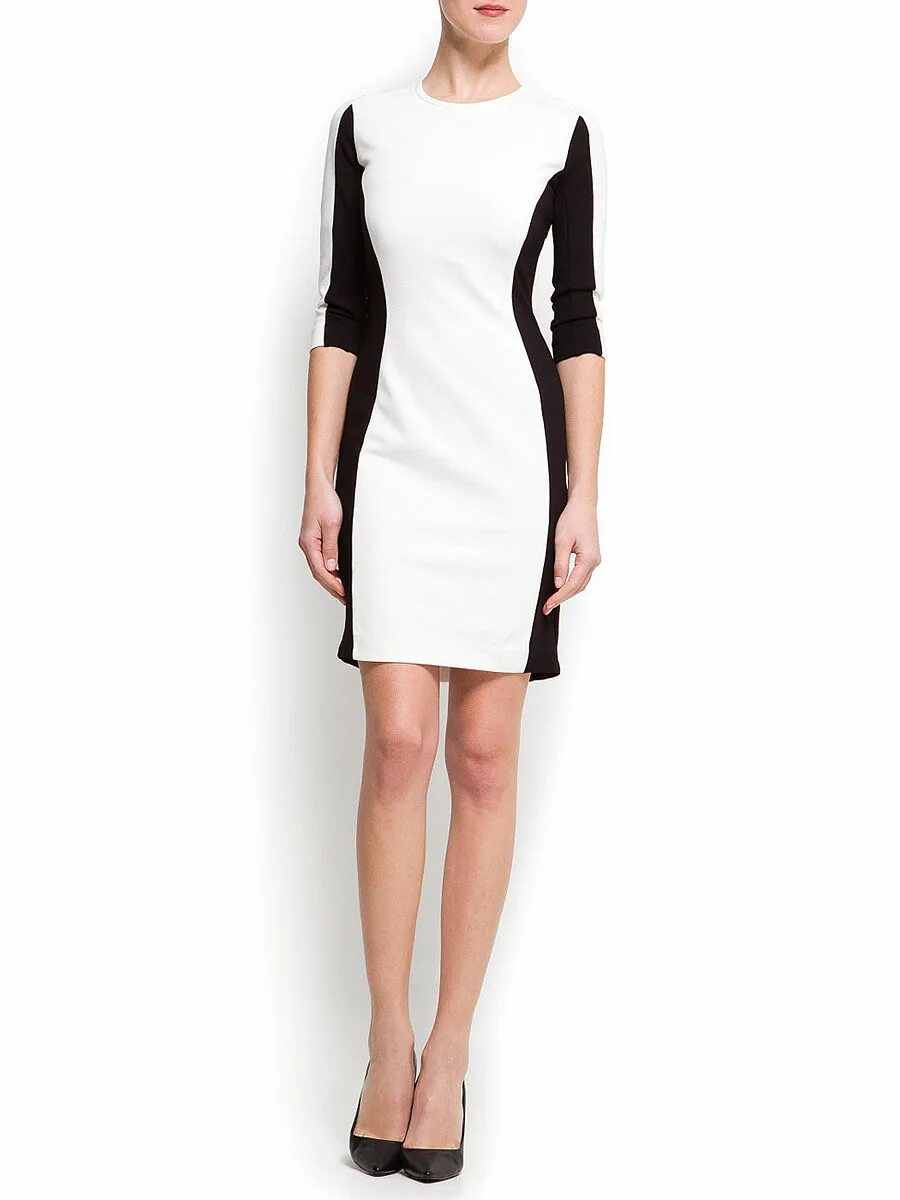 Платья с вставками фото Платье Mango 778567 купить в интернет-магазине Wildberries