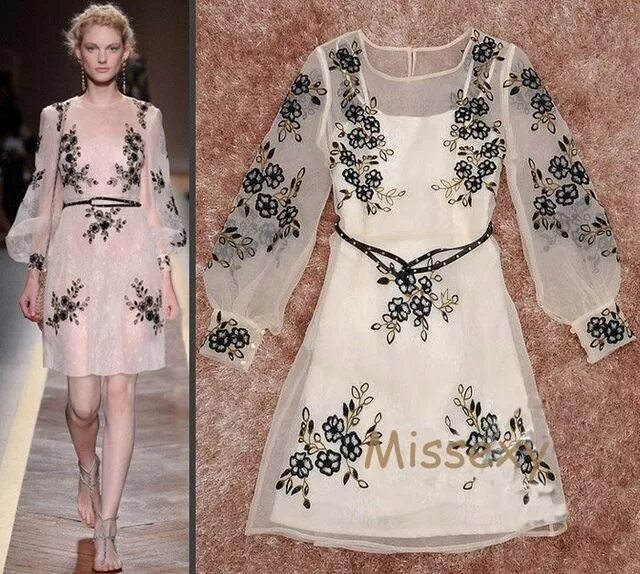 Платья с вышивкой фото Pin on Runway