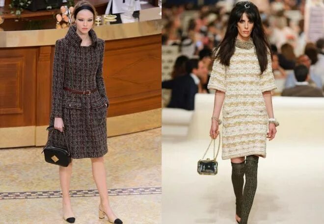 Платья шанель фото Платье в стиле Коко Шанель, история маленького черного платья.