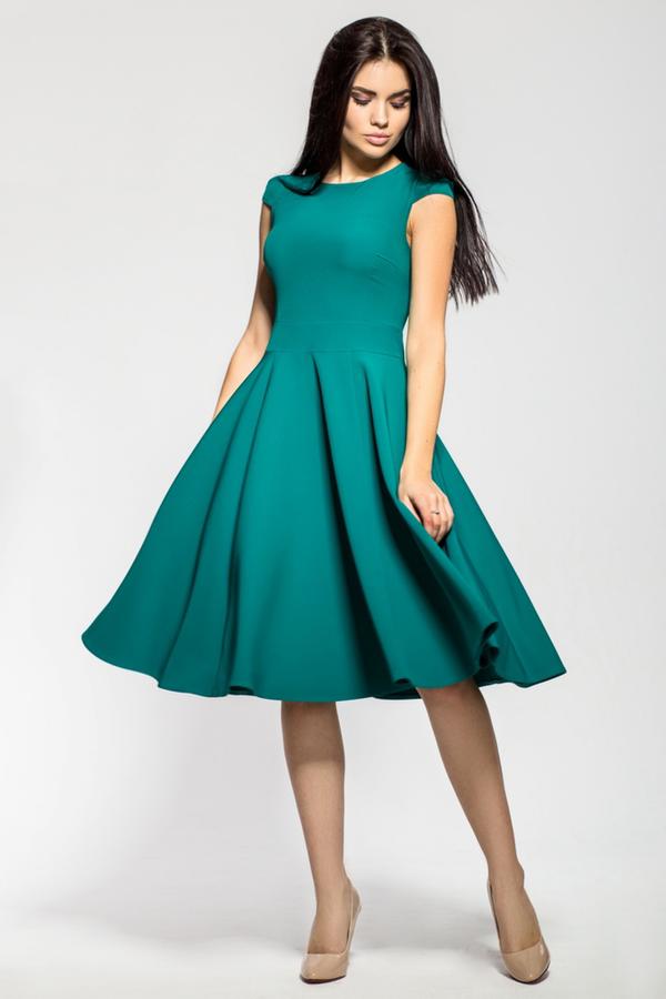Платья солнце клеш фото Платье A-Dress 70372 цвет: зеленый Повседневные платья4