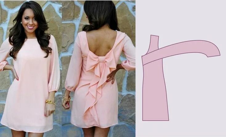 Платья сшить фото Как сделать бант на платье Women long sleeve, Chiffon shirt blouse, Chiffon blou
