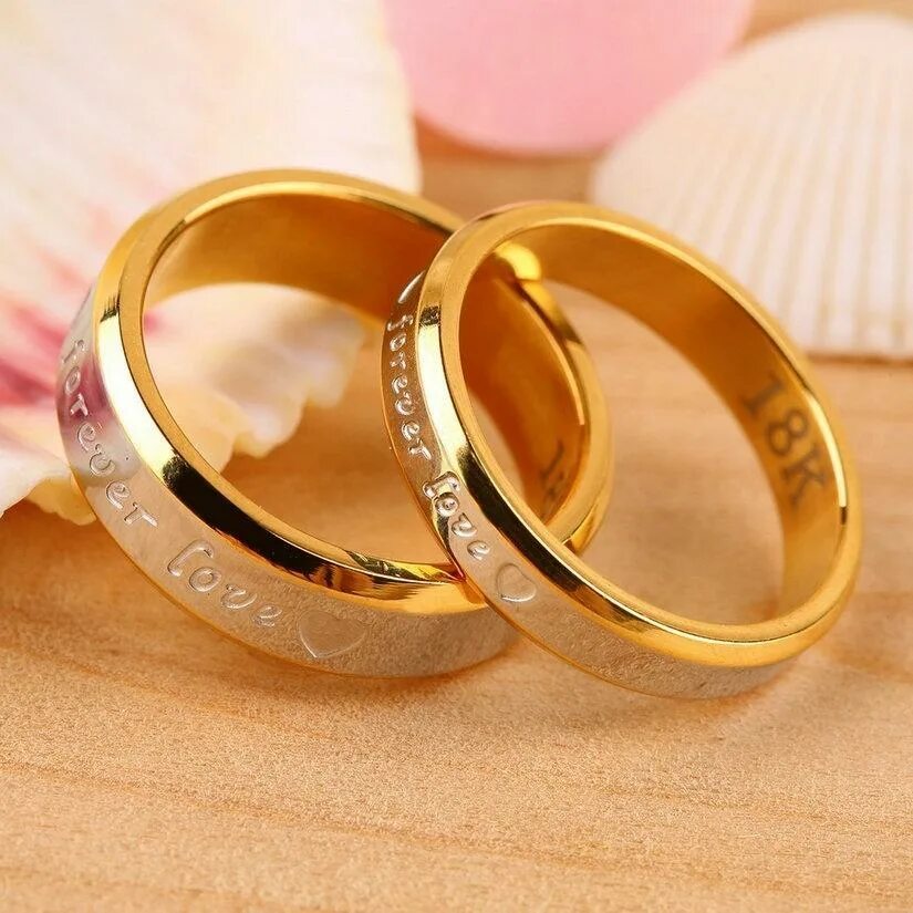 Платья свадебные кольца фото Luxury Couple Rings Forever Love Band Ring For Valentine Wedding Titanium Stainl