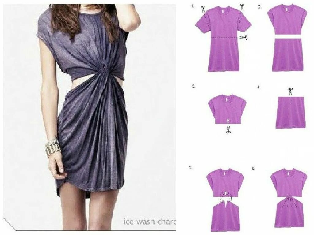 Платья своими руками фото Существует секрет (и не один), который может даже папину футболку превратить в с