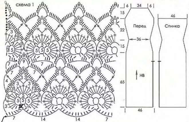 Платья связанные крючком со схемами resize (660 × 424) Виды петель для вязания крючком, Вязка оторочки крючком, Вяза