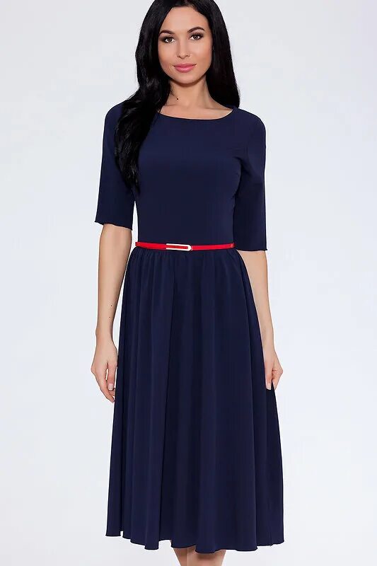 Платья темно синего цвета фото Emansipe Платье 7641 278 Темно-синий оптом от Engros