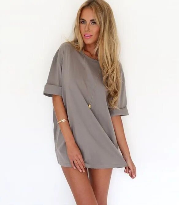 Платья туника фото Туника Материал - смешанные ткани Цвет - СЕРЫЙ Платья коллекция 3. Женские плать
