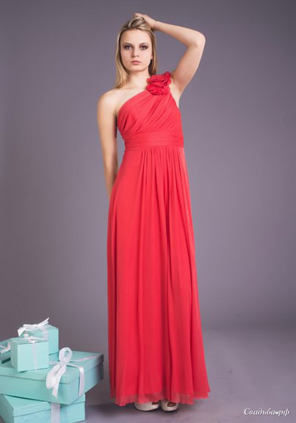 Платья в челябинске фото цены Купить вечернее платье Вечернее платье на прокат-S45118 (цвета: розовый) - Салон