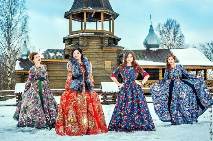 Платья в народном стиле фото "Русский Стиль" Платье из платков в интернет-магазине на Ярмарке Мастеров Санкт-