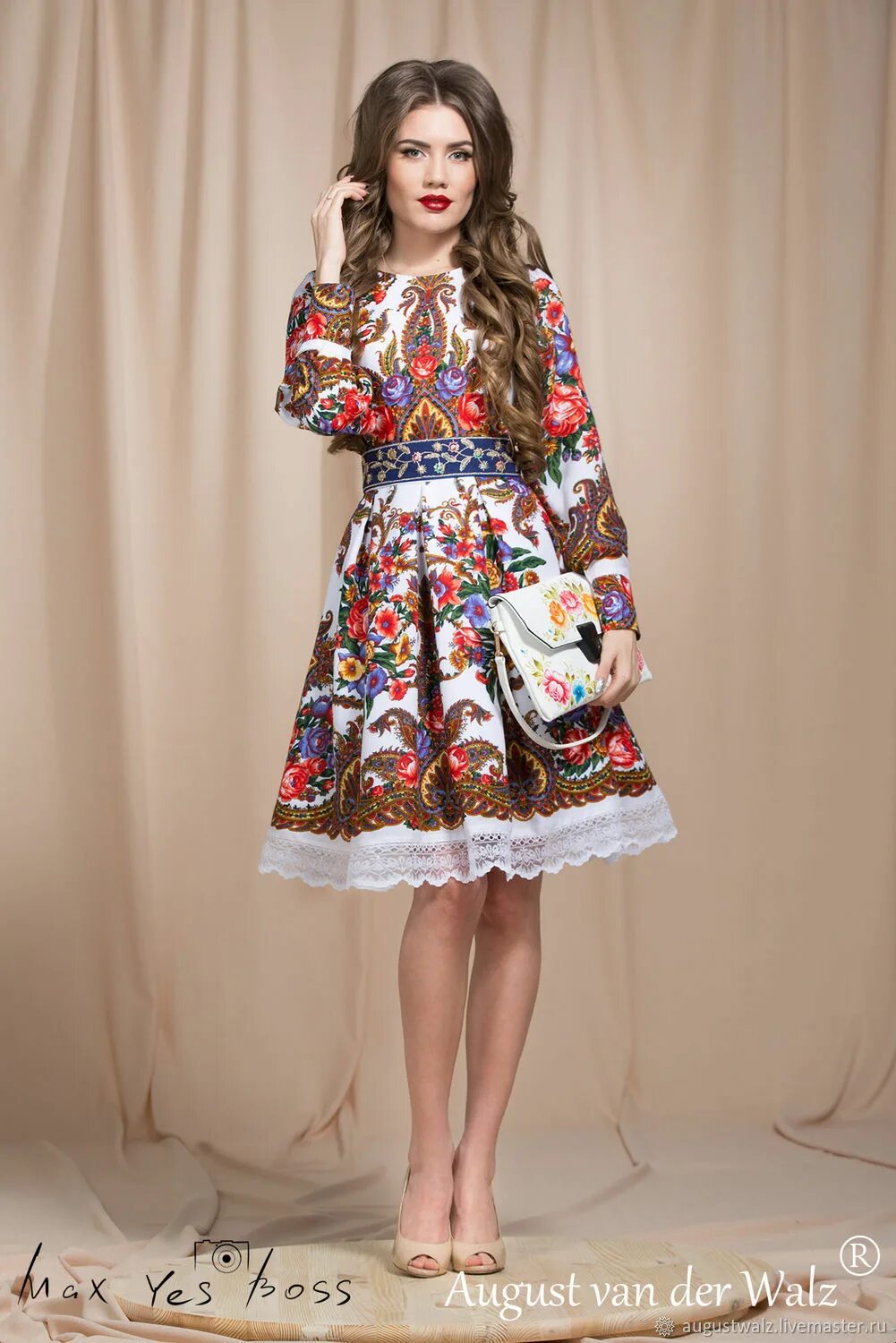 Платья в народном стиле модная версия Платье из платков в стиле А-ля Русс - "Magic of Boho" в интернет-магазине Ярмарк