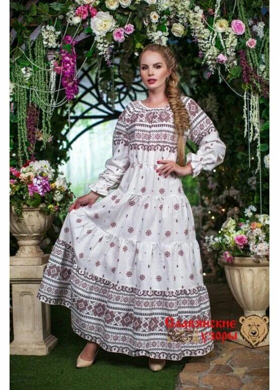 Платья в народном стиле модная версия Пин от пользователя Людмила Ланина на доске Русские мотивы - славянский стиль. П