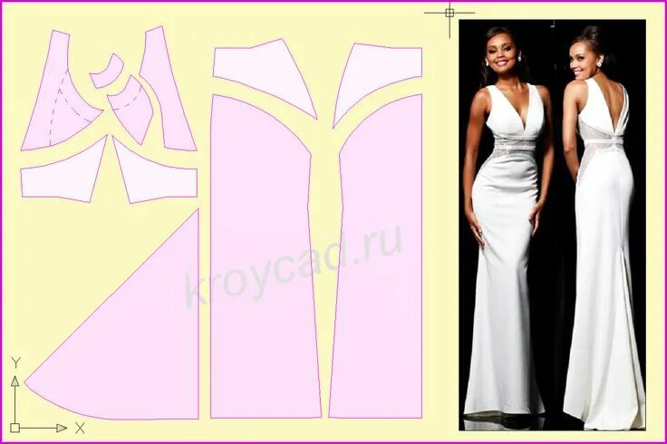Платья в пол без выкройки Выкройка платья на выпускной бал своими руками (крой, шитье, видео) Выкройка пла