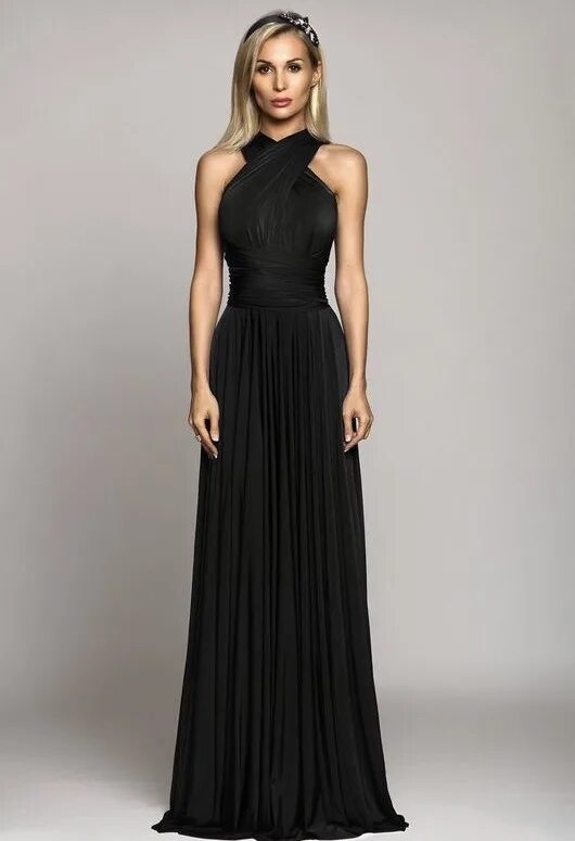 Платья в пол фото Платье женское, S.E.A., размер 46-48 (M), цвет чёрный Танцы, Женский, На любой с