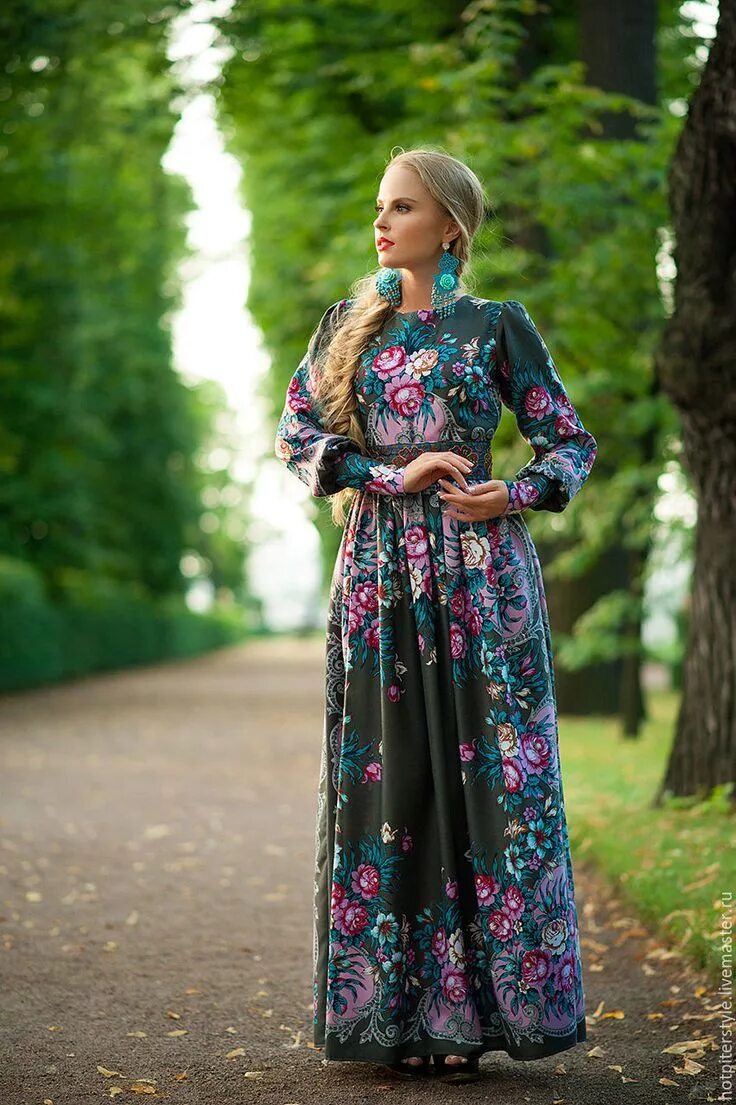 Платья в русском народном стиле фото Платье в Русском стиле . Dress in Russian Style - купить или заказать в интернет
