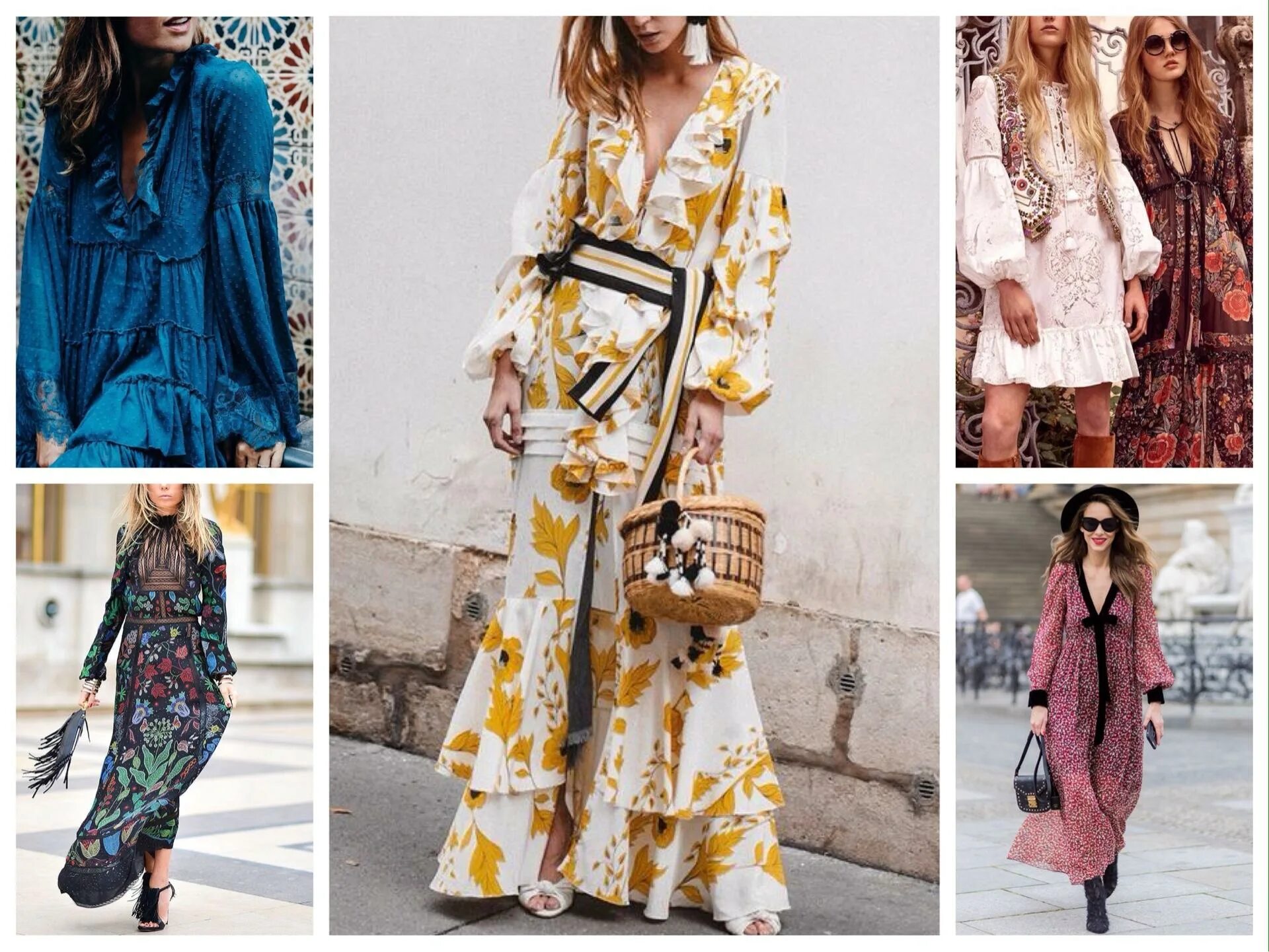 Платья в стиле бохо 2024 модные тенденции Платье в стиле бохо - выкройки, моделирование и пошив пошагово