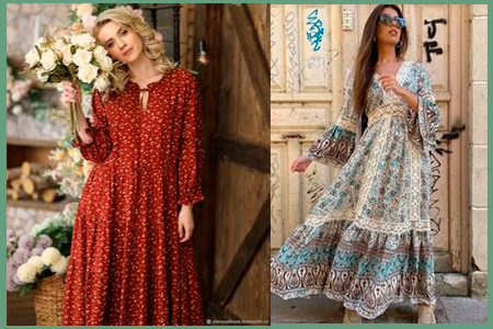 Платья в стиле бохо 2024 модные тенденции Элегантный стиль бохо в 2024 году продолжает покорять женщин своей изысканностью