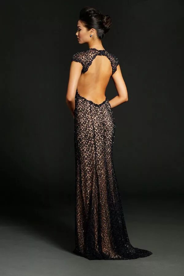 Платья вечерние фото спина В вечернем платье спиной - 96 фото