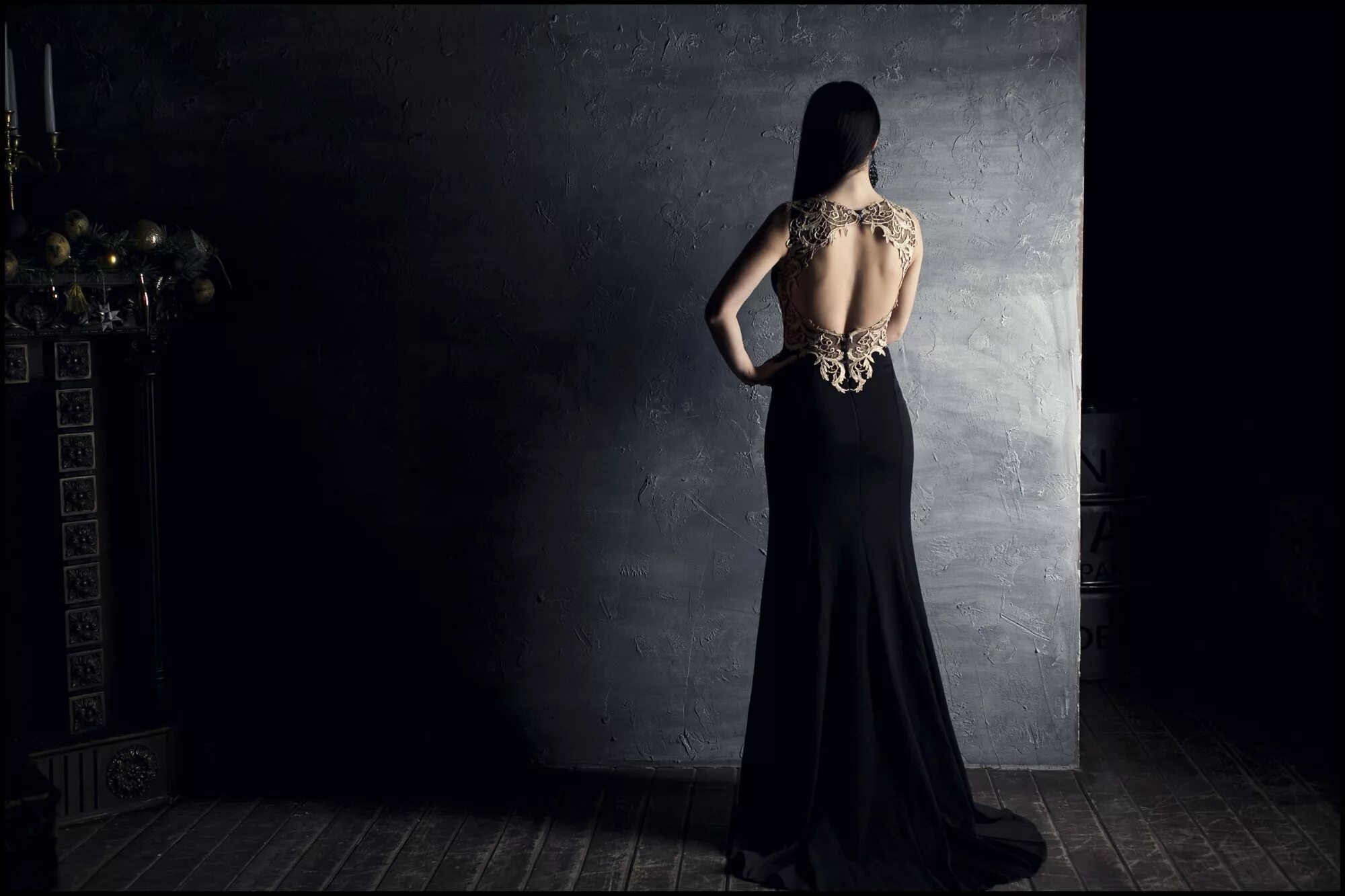 Платья вечерние фото спина Вечернее платье "Индия" - Belfaso