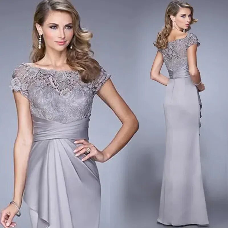 Платья вечерние на торжество фото Элегантные платья в стиле бохо для матери невесты, длинное кружевное платье с ба