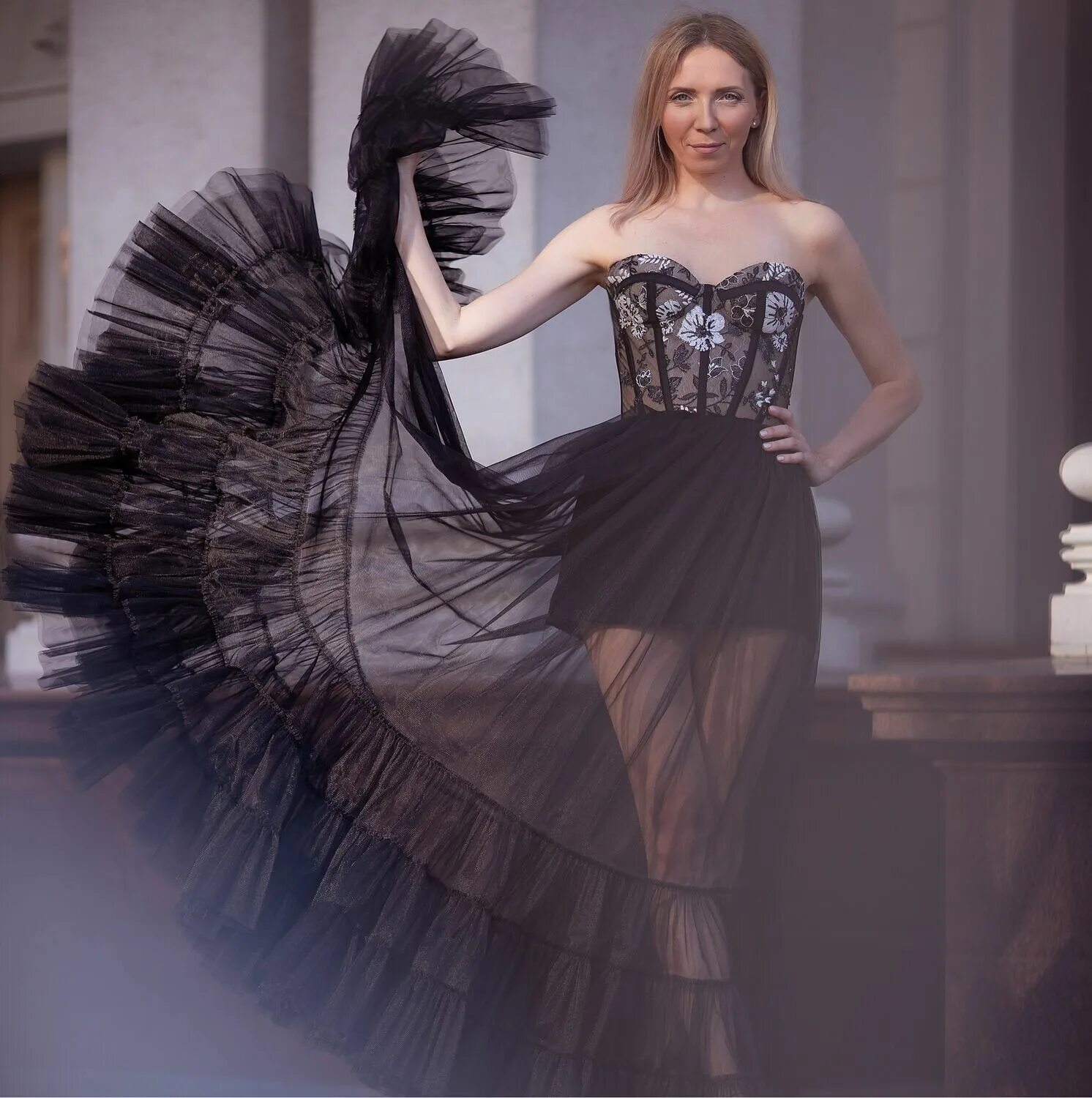 Платья воронеж фото Вечернее платье на корсетной основе ГРЭЙС купить в интернет-магазине Ярмарка Мас