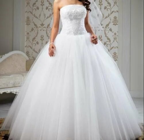 Платья воронеж недорого фото и цены Объявление № 6931. Свадебное платье бу, цвет кремовый, цена 8 000 руб.