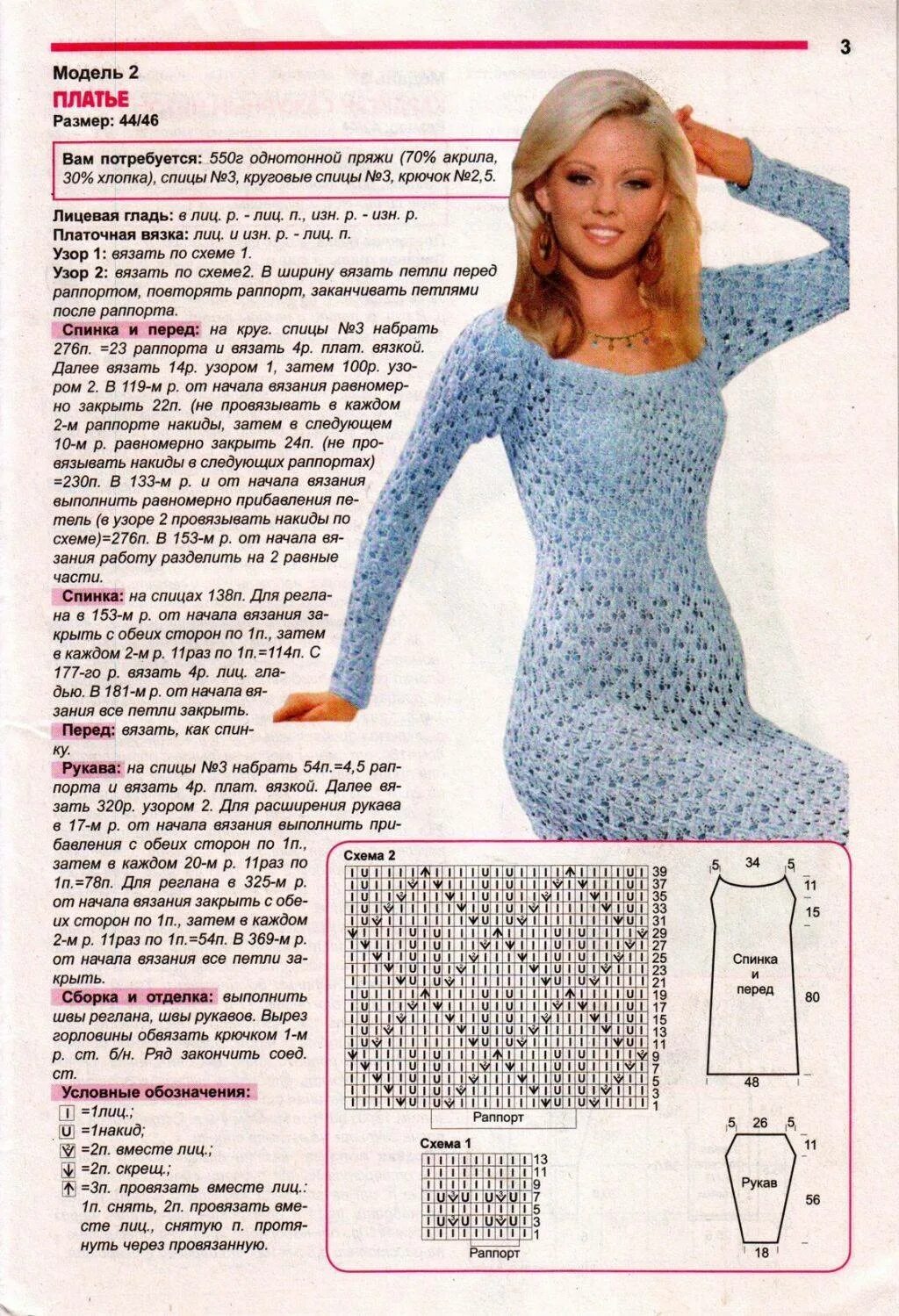 Платья вязаные спицами схемы фото Вязание платье спицами схема вязания