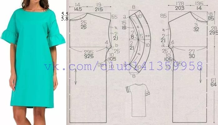 Платья выкройки бесплатно а4 платье с длинным рукавом для полных выкройка: 10 тыс изображений найдено в Яндек