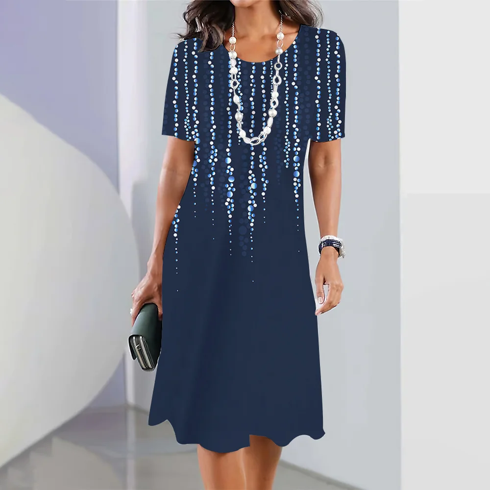 Платья женские летние 2024 фото Градиентные платья для женщин 2024 летние пляжные платья с коротким рукавом повс