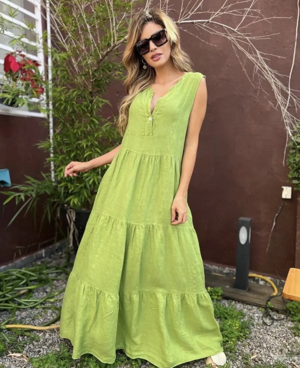 Платья женские летние 2024 фото Платье сарафан льняной Miss Boutique, 42-48, в магазине Другой магазин - на Шопо