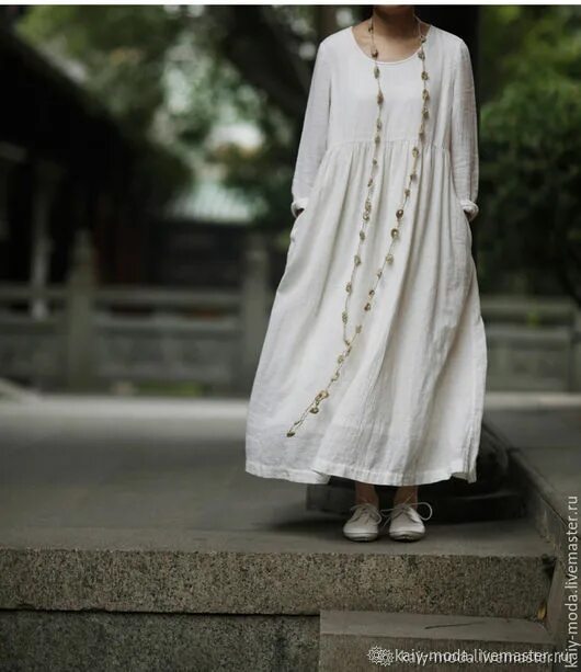 Платья женские стиль бохо купить Платья: Платье в стиле бохо - лен в интернет-магазине Ярмарка Мастеров по цене 1