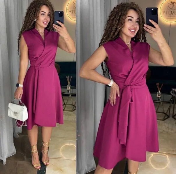 Платья женские стильные 2024 фото Цена 1350 ₽ Размер 46/48/50/52/54/56 Ткань лайт Заказы принимаем только через ли