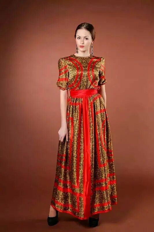 Платья женские в народном стиле Pin on Русские мотивы - славянский стиль. Fashion, Style, Vintage