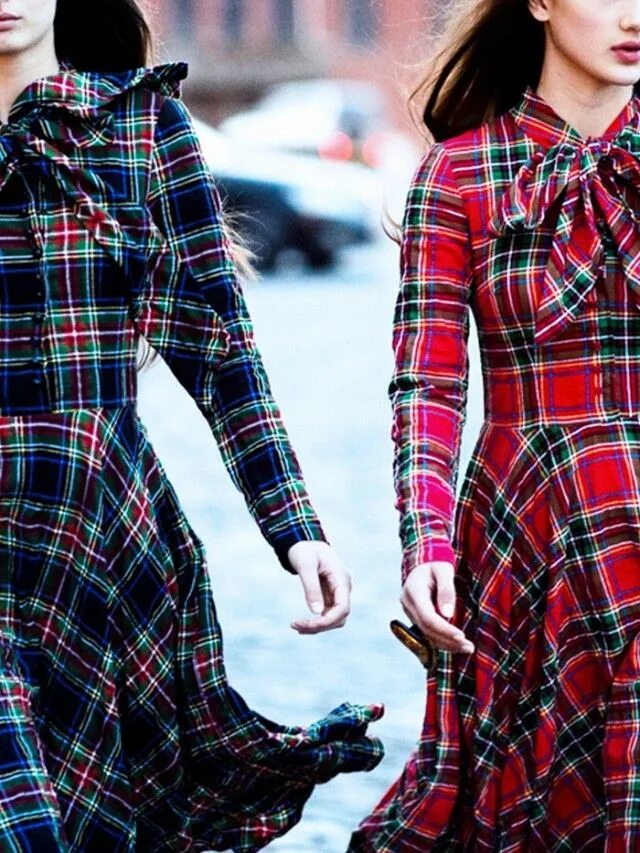 Платья зима фото Trend Report: Traditional Patterns Tartan fashion, Plaid fashion, Tartan dress